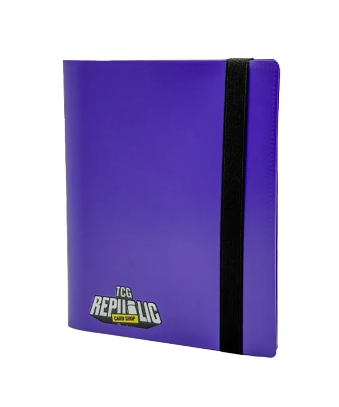 4 Pocket Elastic Binder Purple