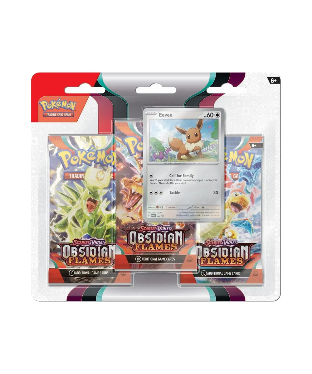 Pokemon Obsidian Flames 3 Pack Blister Eevee