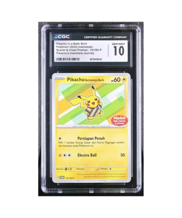 Pokemon Pikachu in a Batik Shirt 101/SV-P CGC 10