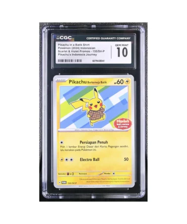 Pokemon Pikachu in a Batik Shirt 155/SV-P CGC 10