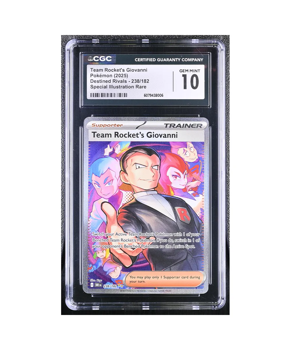 Pokemon Team Rockets Giovanni SIR CGC 10