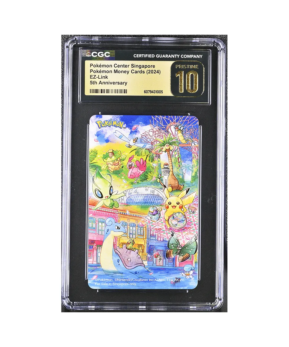 Pokemon Center Singapore 5th Anniversary EZ-Link Card CGC Pristine 10