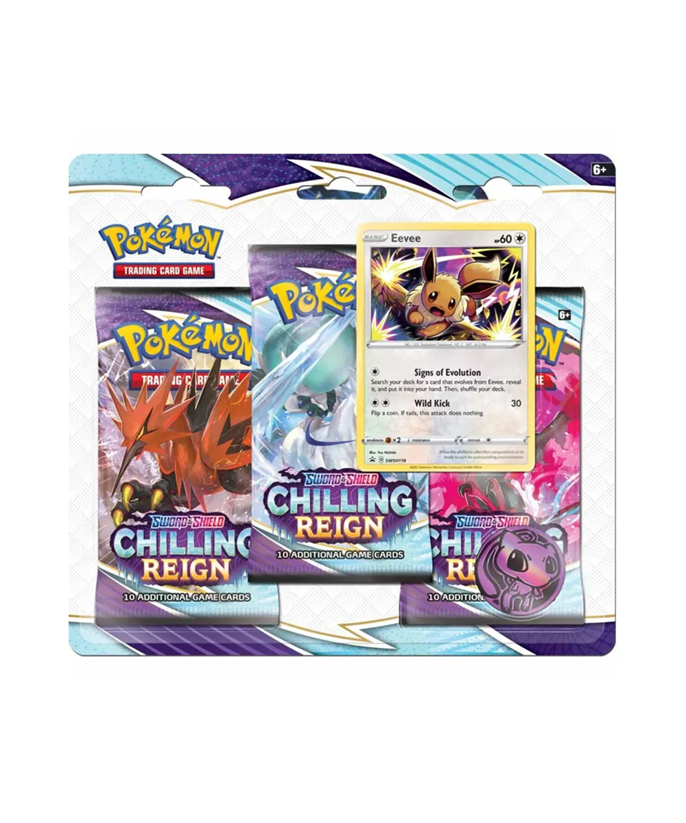 Pokemon Chilling Reign 3 Pack Blister Eevee