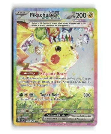 Pokemon SSP Pikachu EX SAR #238