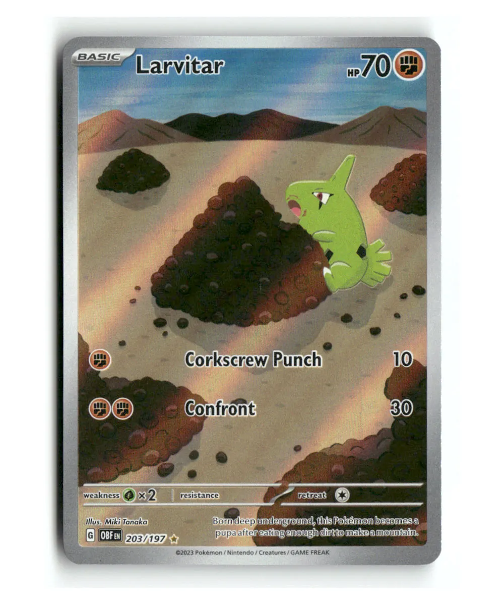 Pokemon OBF Larvitar IR #203