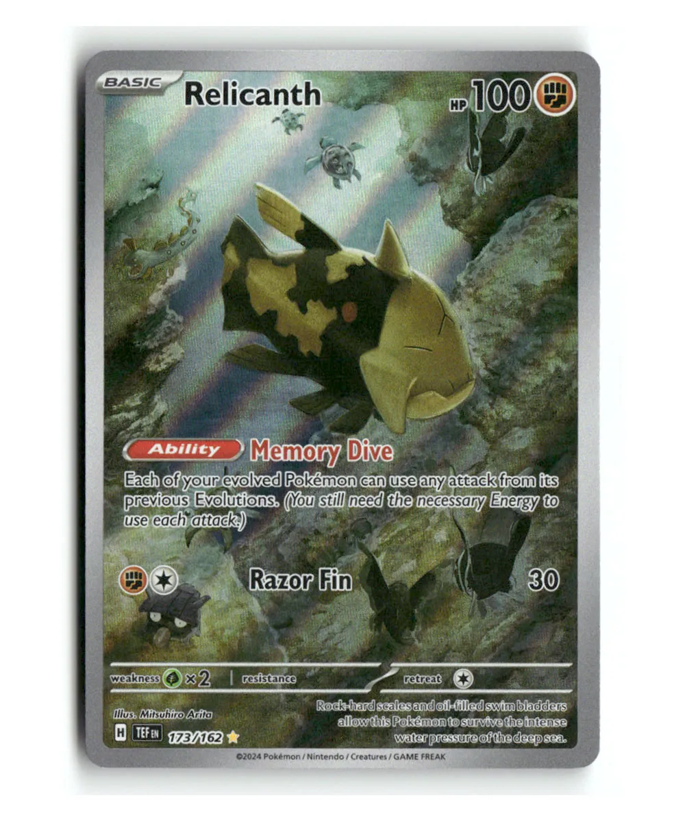 Pokemon TEF Relicanth IR #173