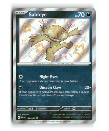 Pokemon PAF Sableye Shiny Rare #184