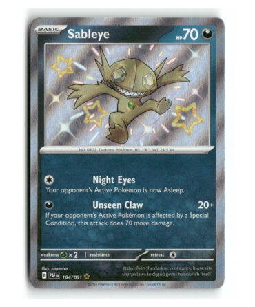 Pokemon PAF Sableye Shiny Rare #184