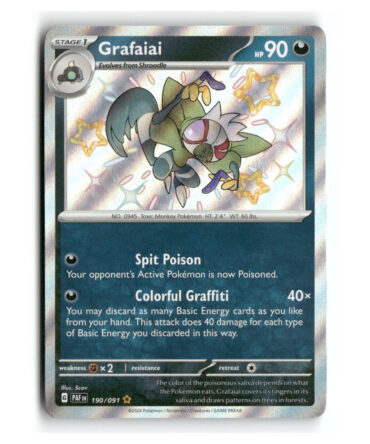 Pokemon PAF Grafaiai Shiny Rare #190