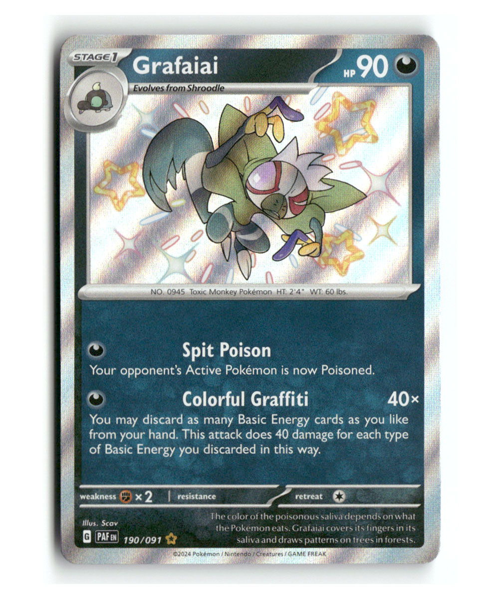 Pokemon PAF Grafaiai Shiny Rare #190