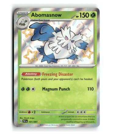 Pokemon PAF Abomasnow Shiny Rare #101