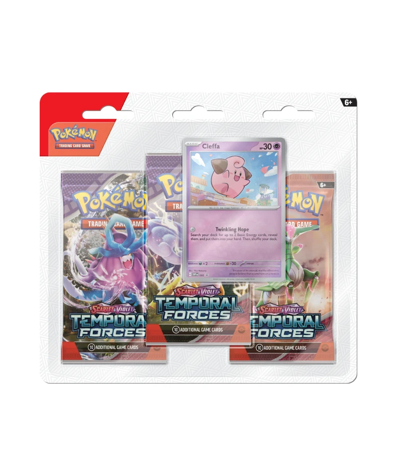 Pokemon Temporal Forces 3 Pack Blister Cleffa