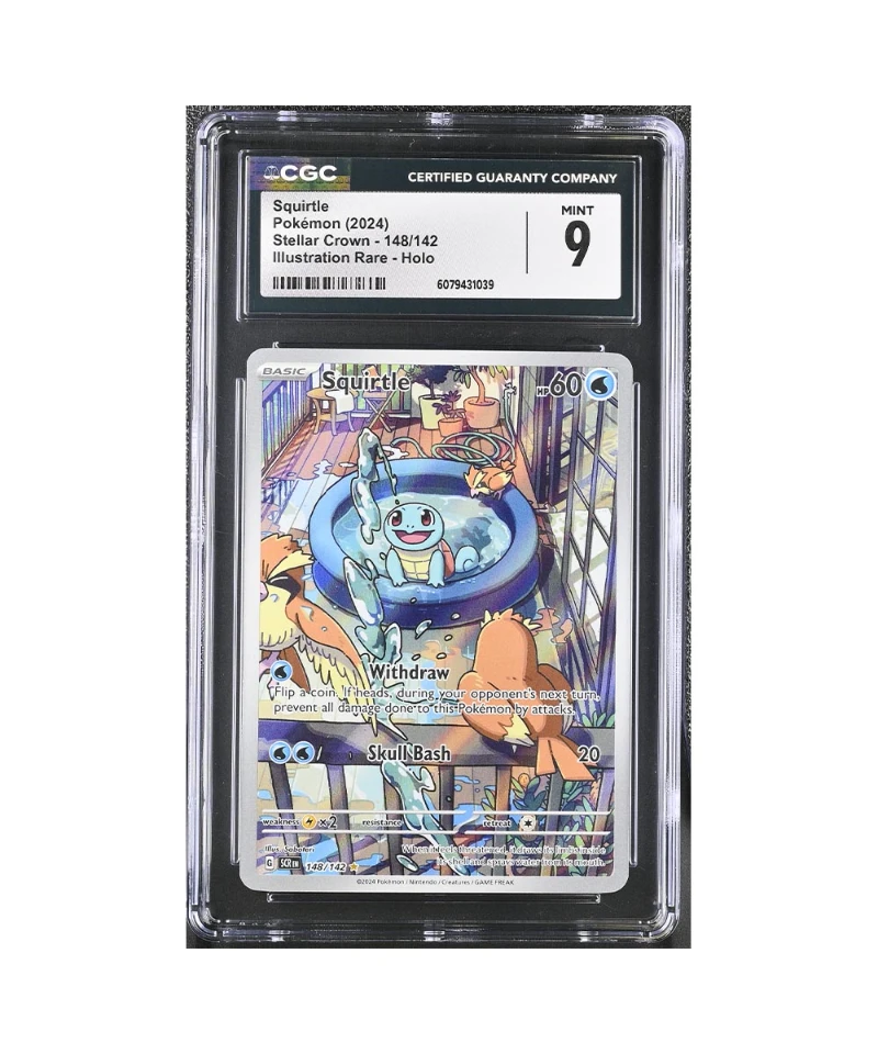 Pokemon Stellar Crown Squirtle CGC 9