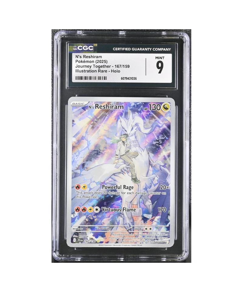 Pokemon Journey Together N's Reshiram CGC 9