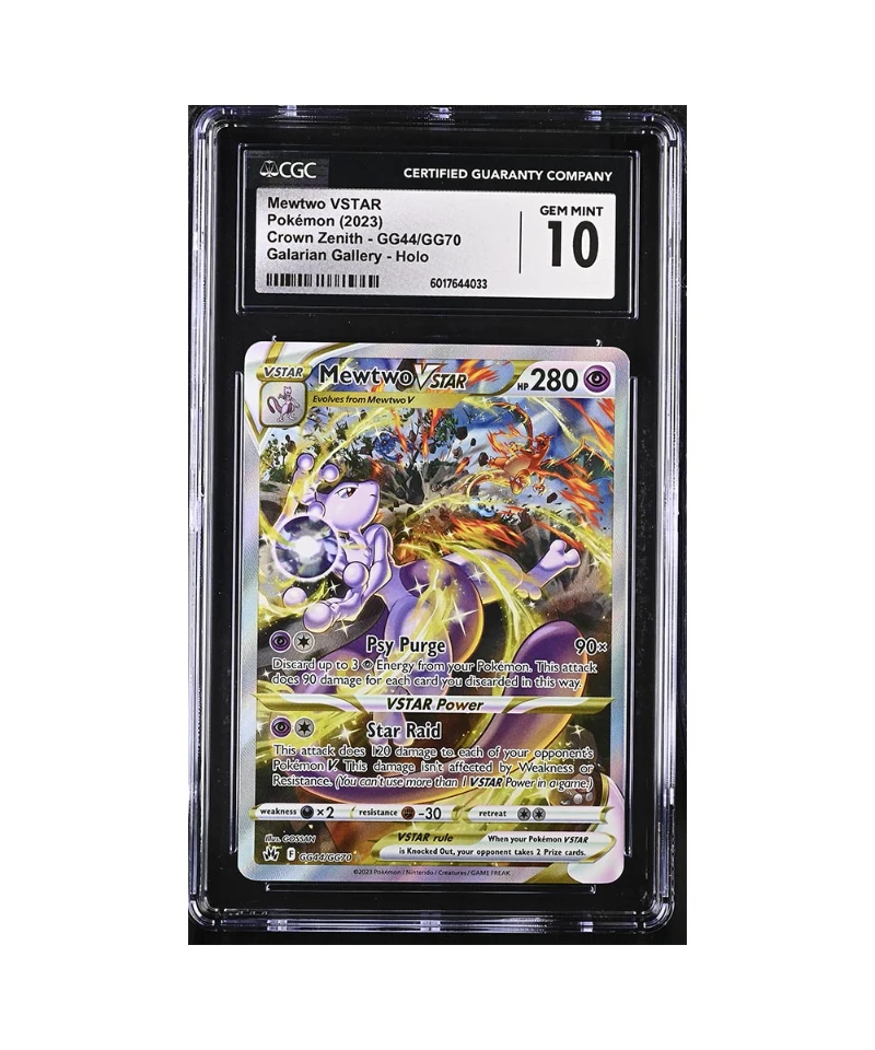 Pokemon Crown Zenith: Galarian Gallery Mewtwo VSTAR CGC 10 Pristine