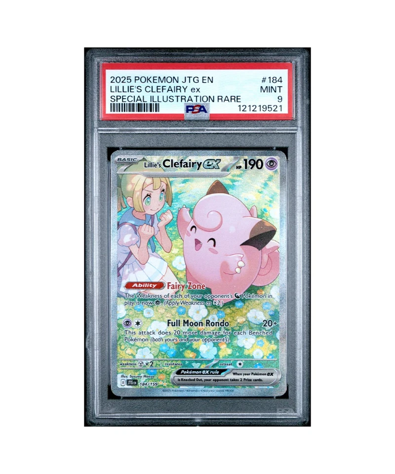 Pokemon Journey Together Lillie's Clefairy ex PSA 9